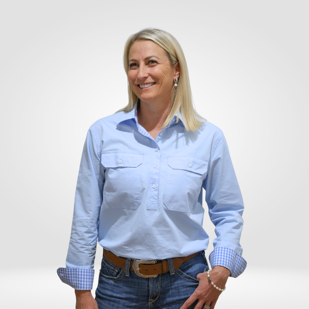 Women s Sky Blue Workshirt Long Sleeve Cotton HT Hide To Tide women-s-sky-blue-workshirt-long-sleeve-cotton-ht-hide-to-tide