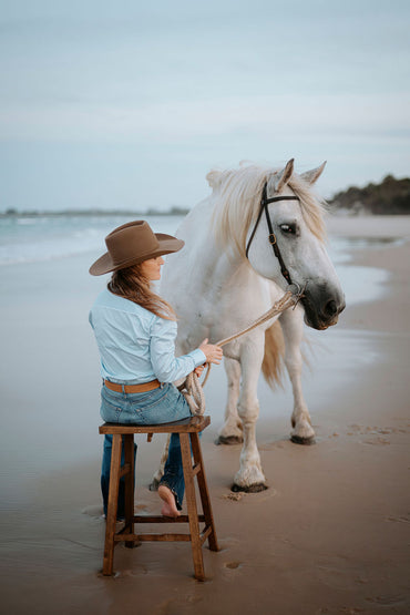 Sea Mist Refined Blouse
