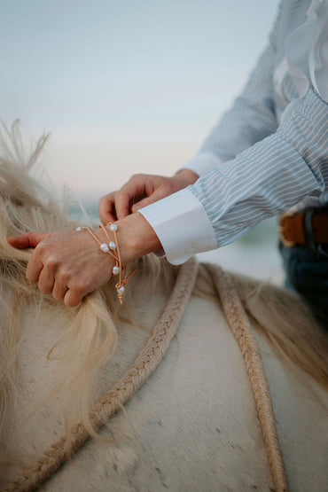 Sky Stripe Refined Blouse