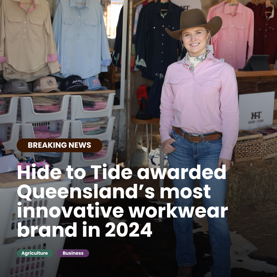 Awarded Queensland's most innovative workwear brand – Hide to Tide