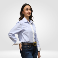 Sky Stripe Refined Blouse
