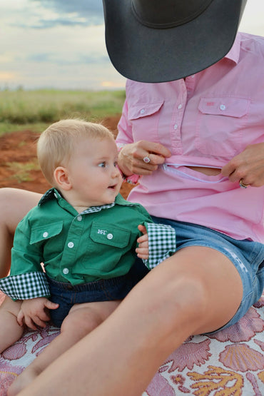 Pink Breastfeeding Workshirt