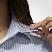 Sky Stripe Refined Blouse