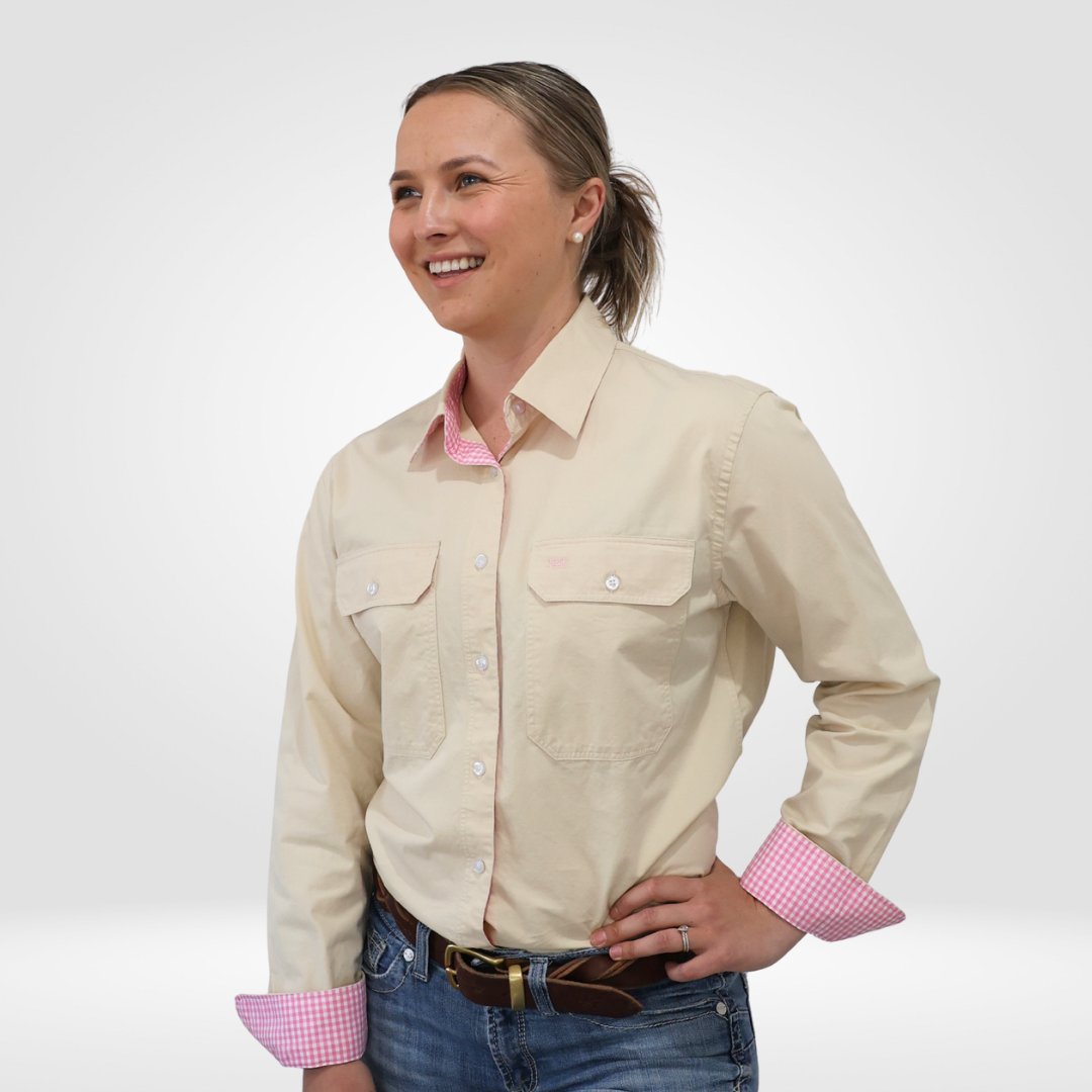 Cream Full Button Workshirt