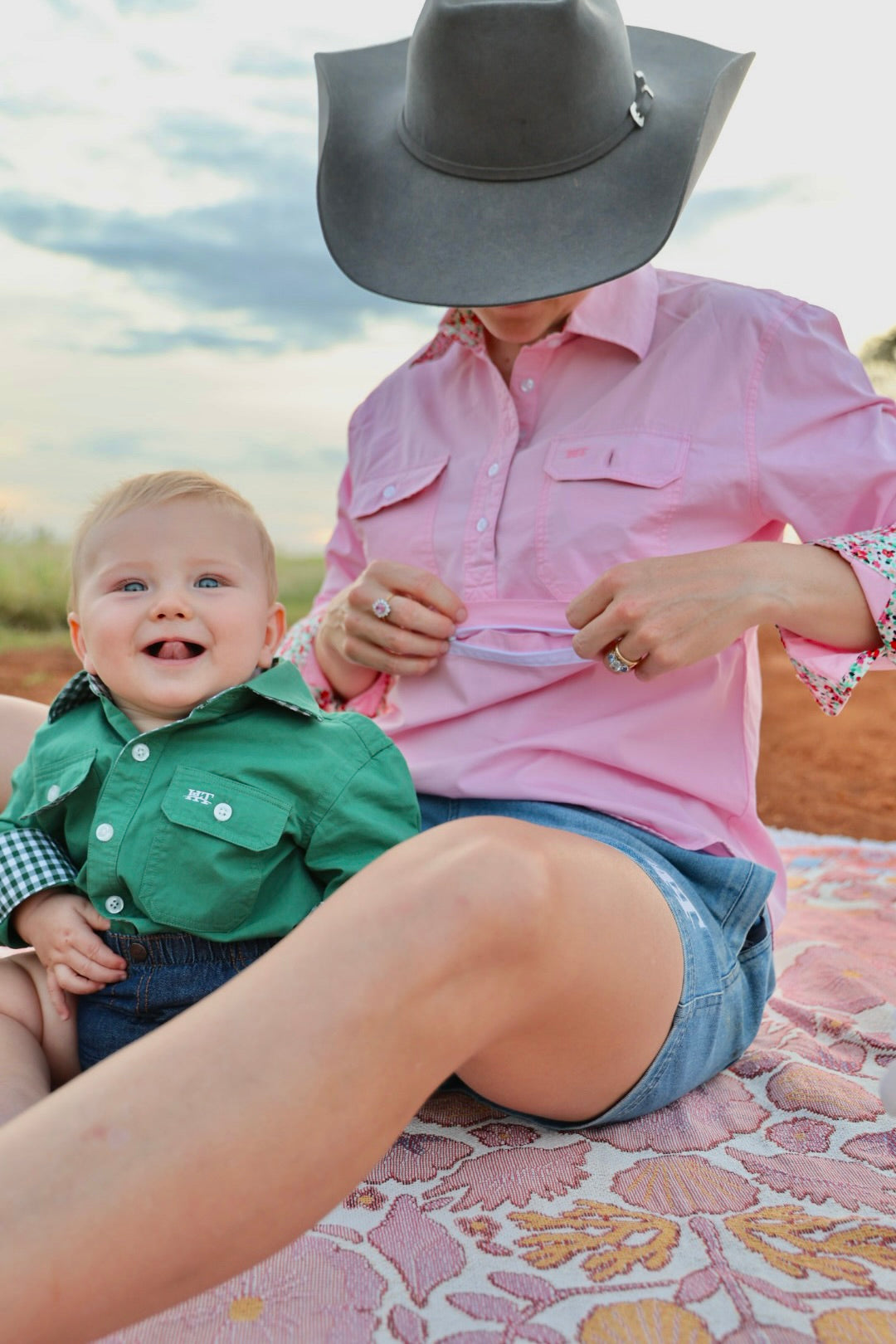 Pink Breastfeeding Workshirt