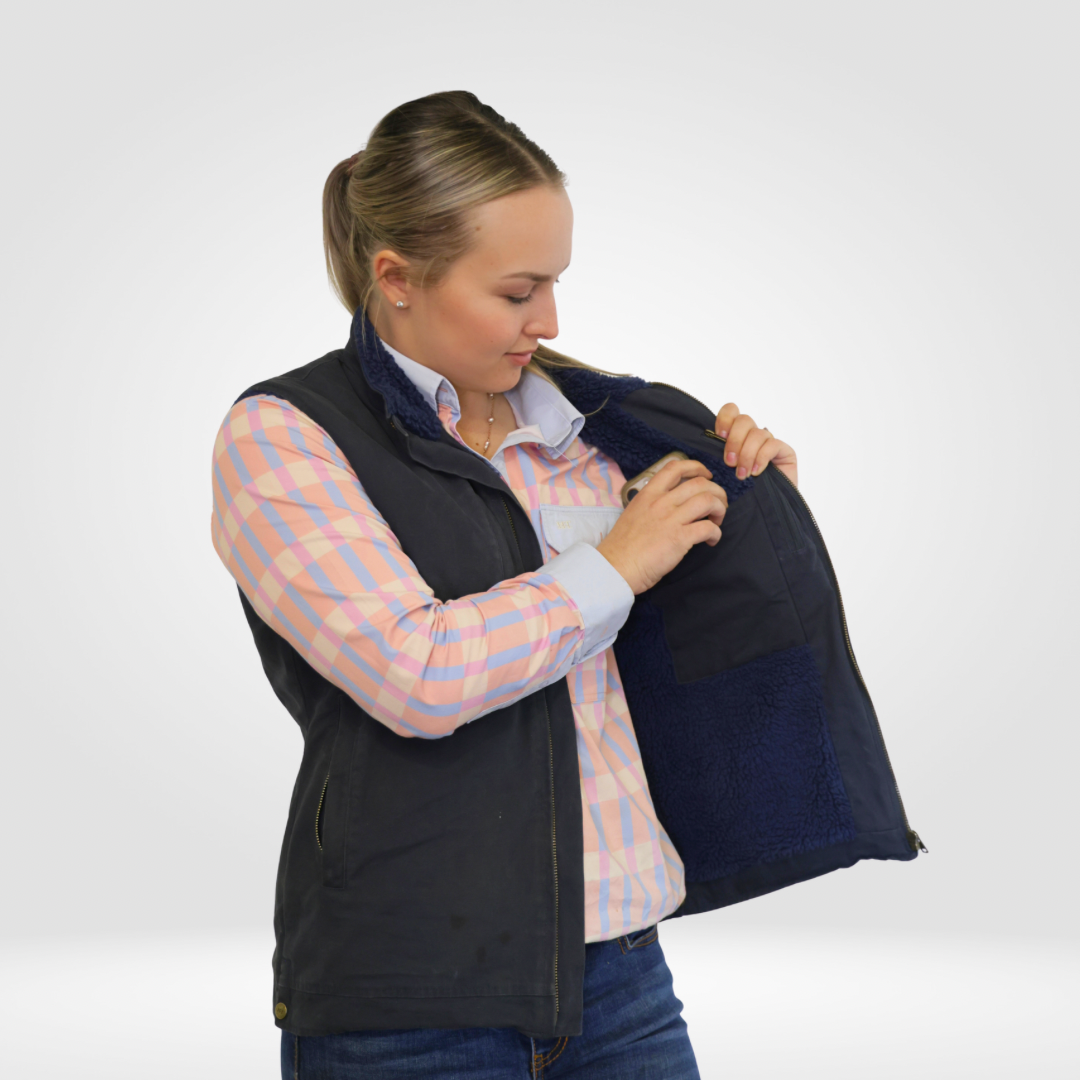 Midnight Canvas Vest