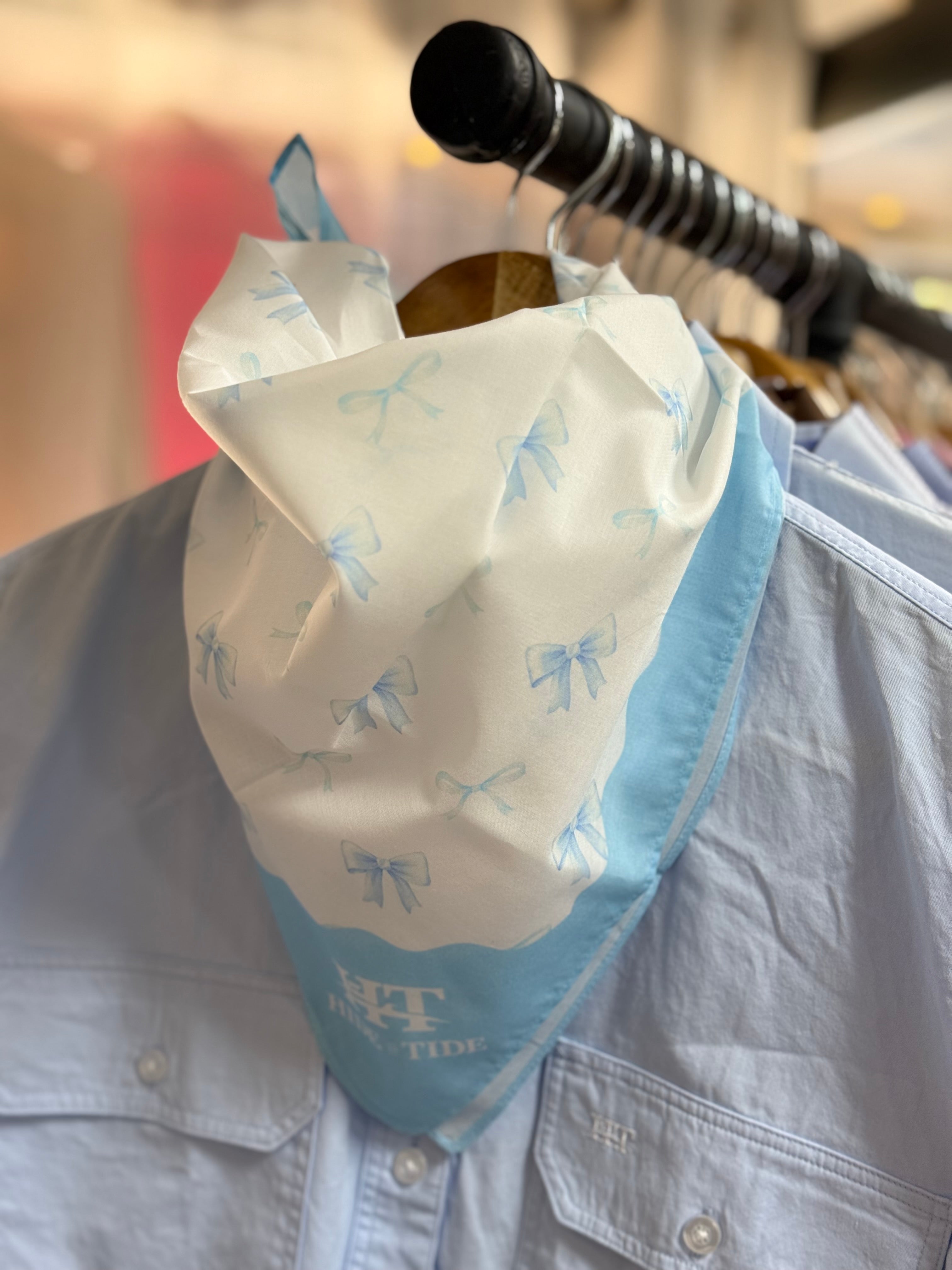 Blue Bows Scarf