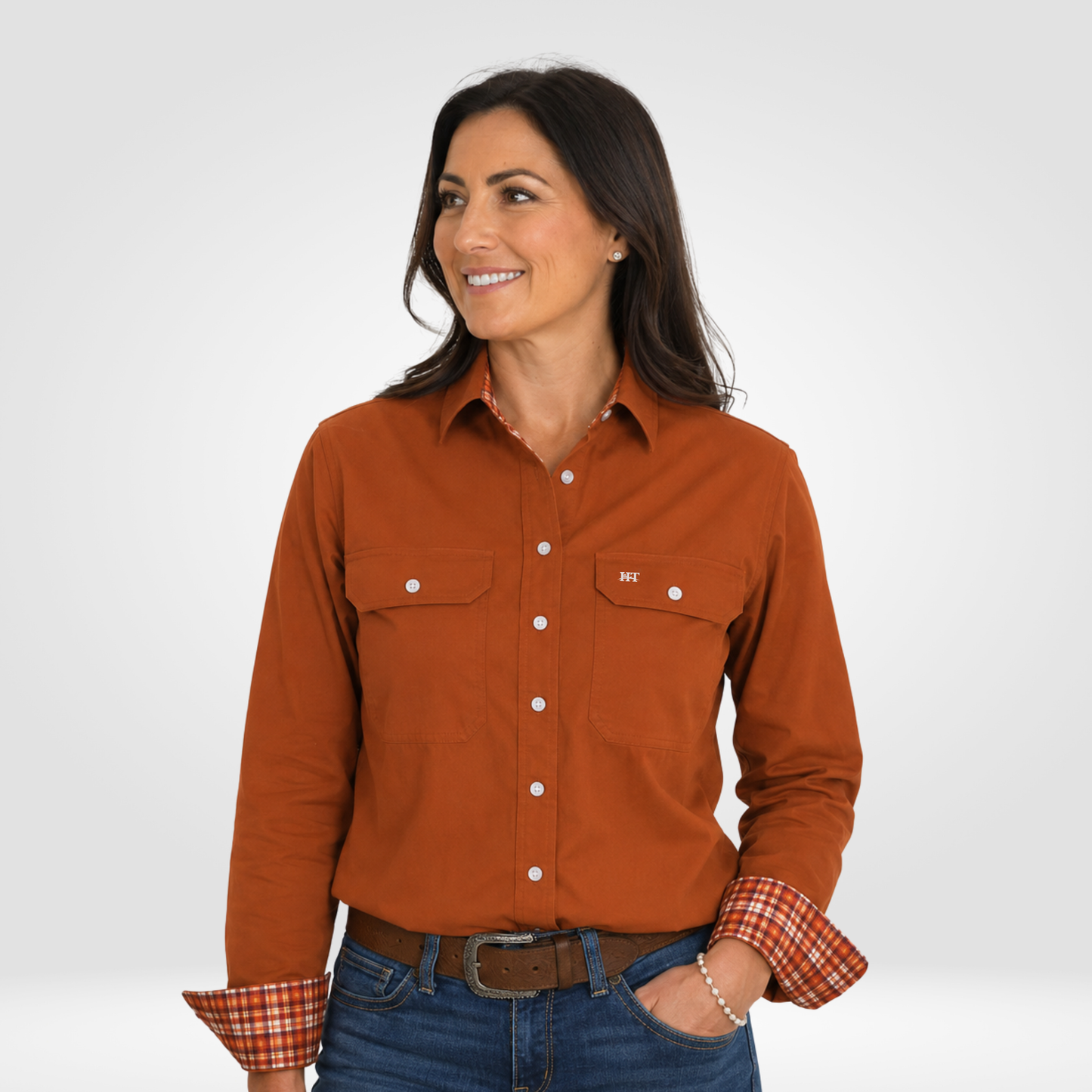 Rust Full Button Workshirt